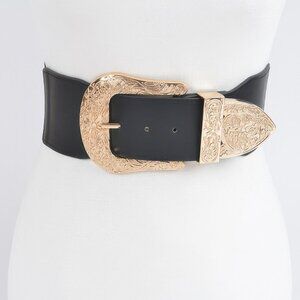 Wide Multi Metal Elastic Belt